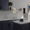 Modern Double Handle 2 Holes Deck Mount Bridge Kitchen Faucet With 360 Swivel Spout Sink Faucet In Brushed Nickel