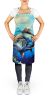 Bluefin Tuna Apron Cooking Kitchen Server Baking Crafts Gardening for Adult Women Men, Unisex, Large, Multicolor