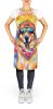 Hippie Dawg Apron Cooking Kitchen Server Baking Crafts Gardening for Adult Women Men, Unisex, Large, Multicolor