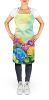 Hydrangeas in Watercolor Apron Cooking Kitchen Server Baking Crafts Gardening for Adult Women Men, Unisex, Large, Multicolor