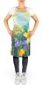 Daffodils in Watercolor Apron Cooking Kitchen Server Baking Crafts Gardening for Adult Women Men, Unisex, Large, Multicolor