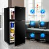 3.5Cu.Ft Compact Refrigerator Mini Fridge with Freezer, Small Refrigerator with 2 Door, 7 Level Thermostat Removable Shelves for Kitchen, Dorm