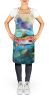 Rainbow Trout Apron Cooking Kitchen Server Baking Crafts Gardening for Adult Women Men, Unisex, Large, Multicolor