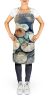 Sand Dollars Apron Cooking Kitchen Server Baking Crafts Gardening for Adult Women Men, Unisex, Large, Multicolor