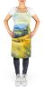 Kentucky Goldenrod in Watercolor Apron Cooking Kitchen Server Baking Crafts Gardening for Adult Women Men, Unisex, Large, Multicolor