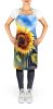 Sunflowers in Watercolor Apron Cooking Kitchen Server Baking Crafts Gardening for Adult Women Men, Unisex, Large, Multicolor