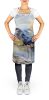 Blue Heron Apron Cooking Kitchen Server Baking Crafts Gardening for Adult Women Men, Unisex, Large, Multicolor