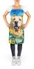 Labrador Retriever in Sunflowers Apron Cooking Kitchen Server Baking Crafts Gardening for Adult Women Men, Unisex, Large, Multicolor