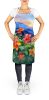 Colorado Rocky Mountain Columbine in Watercolor Apron Cooking Kitchen Server Baking Crafts Gardening for Adult Women Men, Unisex, Large, Multicolor