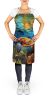 Loggerhead Sea Turtle Apron Cooking Kitchen Server Baking Crafts Gardening for Adult Women Men, Unisex, Large, Multicolor