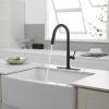 Single Handle Pull Down Sprayer Kitchen Faucet in Brushed Nickel