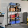 1000 lbs Storage Shelving Steel Heavy Duty 4-Tier Utility Shelving Unit Steel Organizer Wire Rack for Home,Kitchen,Office