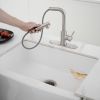 2 Sprayer Single Hole Single-Handle Pull Out Kitchen Faucet 360°Swivel Spout